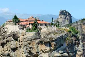 View on the Monastery of Holy Trinity, Meteora,  Greece