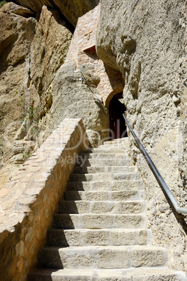 The stairs to Monastery of Holy Trinity, Meteora,  Greece