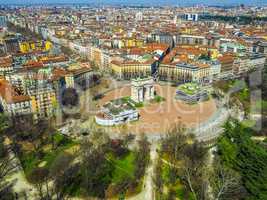 Milan aerial view HDR