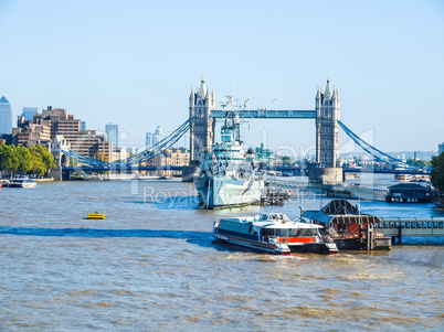 River Thames in London HDR