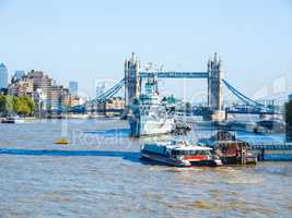 River Thames in London HDR