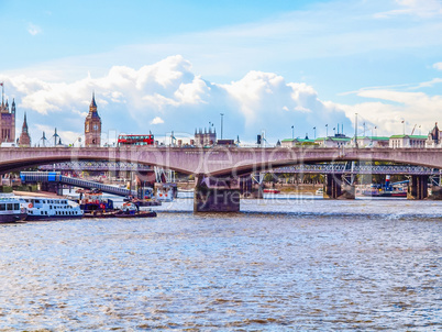 River Thames in London HDR