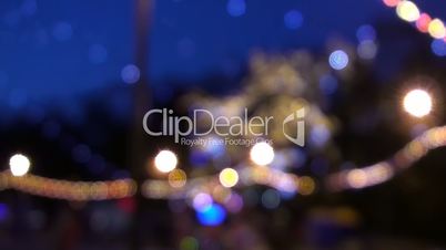 Abstract Holiday Bokeh Lights Background