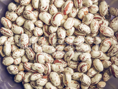 Cranberry beans vintage desaturated