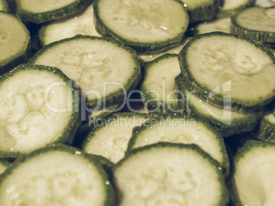 Courgettes zucchini vintage desaturated