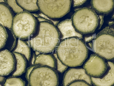 Courgettes zucchini vintage desaturated