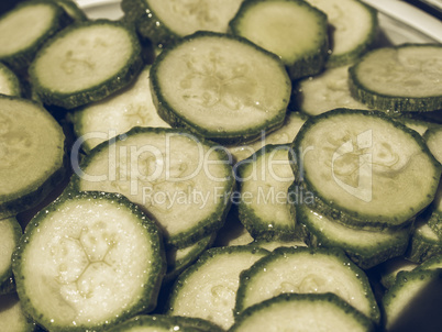 Courgettes zucchini vintage desaturated