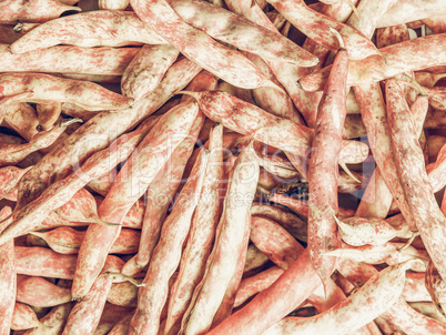 Cranberry beans vintage desaturated