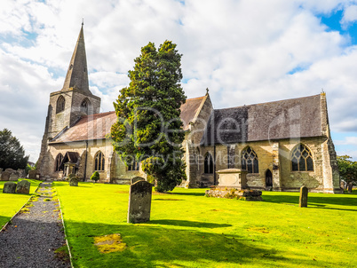 St Mary Magdalene church in Tanworth in Arden HDR