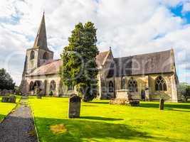 St Mary Magdalene church in Tanworth in Arden HDR