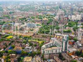 Aerial view of London HDR