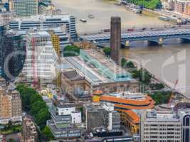 Aerial view of London HDR