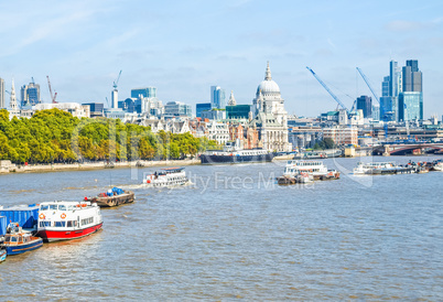 River Thames in London HDR