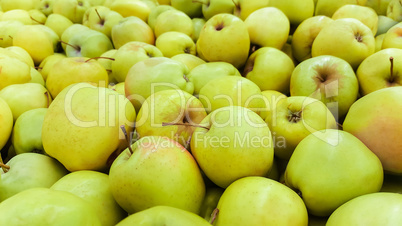 background of green apples