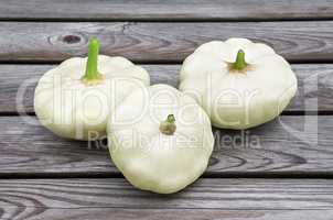 Squash  on wooden table