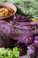 Vegetables and fresh herbs