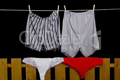 Male and female underwear