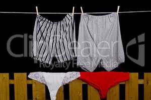 Male and female underwear