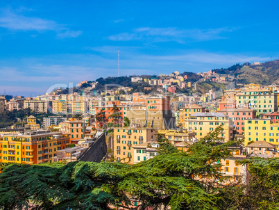 View of Genoa Italy HDR