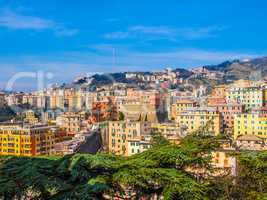 View of Genoa Italy HDR