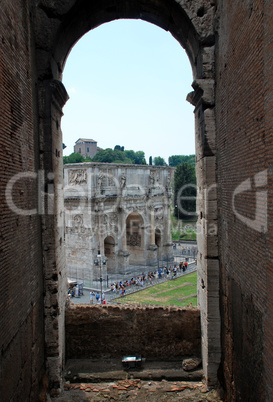 Titusbogen am Eingang zum Forum Romanum, Rom