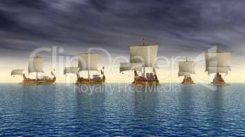 Antike römische Kriegsschiffe
