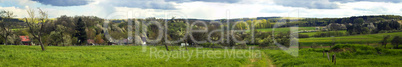 Panorama von Landschaft in Mittelhessen