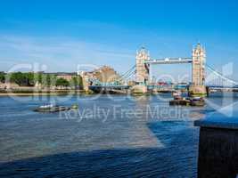 Tower Bridge in London HDR