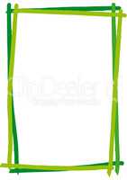 Rahmen Pinsel Strich grün