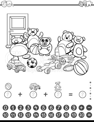 maths activity for coloring