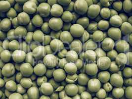 Green peas vegetable background vintage desaturated