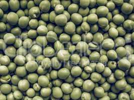 Green peas vegetable background vintage desaturated