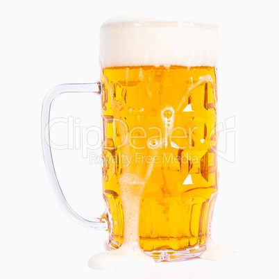 HDR German beer glass