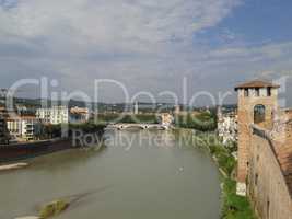 River Adige panorama in Verona