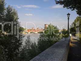 River Adige panorama in Verona