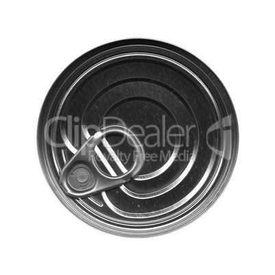 Canned food tin can top