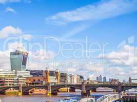 River Thames in London HDR