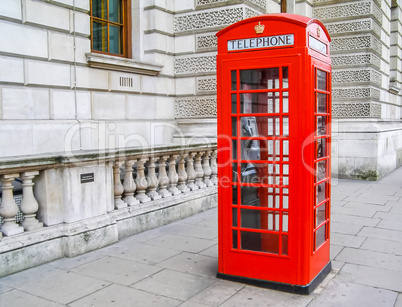 London telephone box HDR