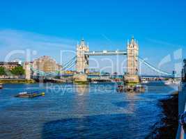 Tower Bridge in London HDR