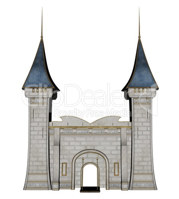 Castle entrance - 3D render