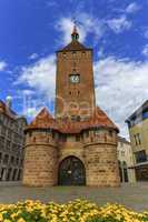 The white tower, Weisser Turm, in Nuremberg, Bavaria, Germany