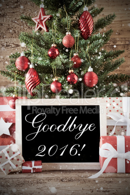 Nostalgic Christmas Tree With Goodbye 2016