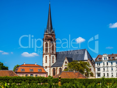 St Elizabeth church in Darmstadt HDR