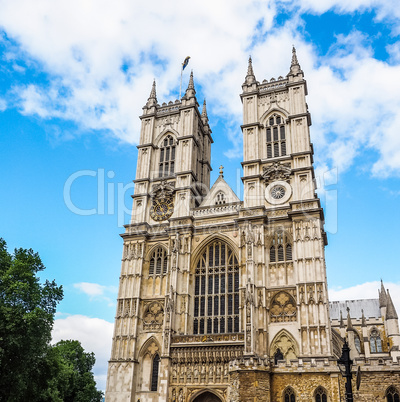 Westminster Abbey in London HDR