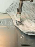 Sewing machine close up