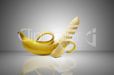 Floating banana