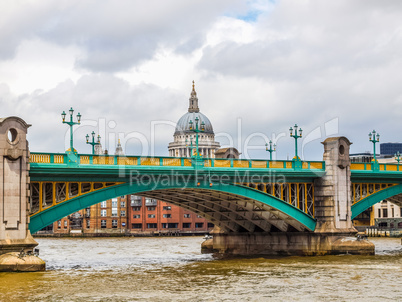 River Thames in London HDR