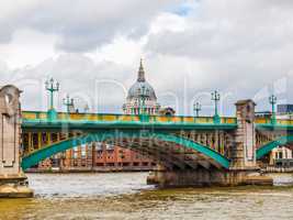 River Thames in London HDR