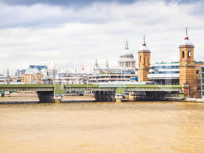 River Thames in London HDR