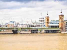 River Thames in London HDR